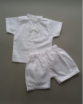 Baptism Outfit for Baby Boy (0-3) SHIRT & SHORTS