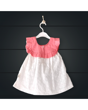 Handmade  baby girl frock with Premium Hakoba (2 years)