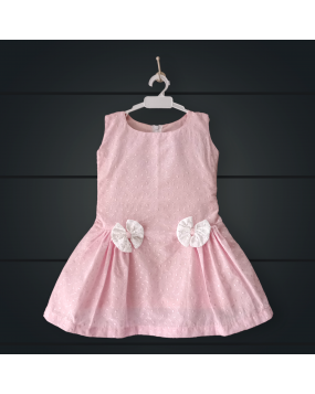 Handmade frock with Hakoba Cotton  fabric(18m-24m) Soft cotton lining