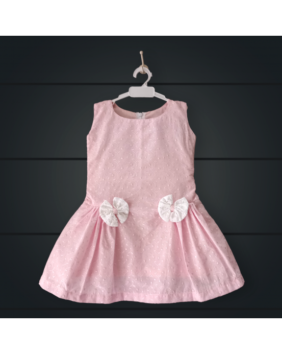 Handmade frock with Hakoba Cotton  fabric(18m-24m) Soft cotton lining