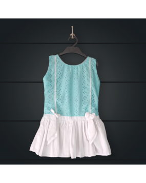 Handmade frock with Hakoba Cotton  fabric(18m-24m) Soft cotton lining