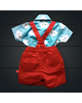 Suspender Shorts and Half sleeve shirt