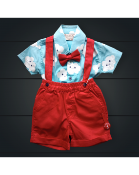 Suspender Shorts and Half sleeve shirt