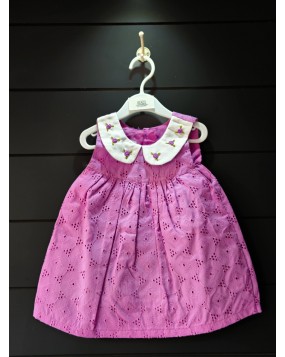 Hand made frock with Hakoba fabric(6month-1year)