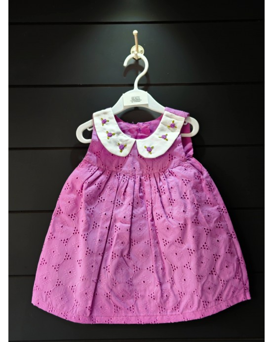 Hand made frock with Hakoba fabric(6month-1year)