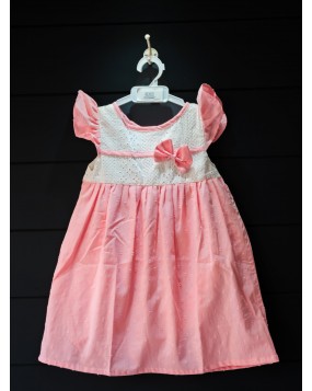 Cotton Baby frock-(  Large)