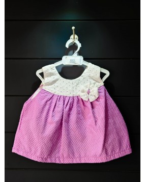 Hand made   frock with Hakoba fabric(3-6m)