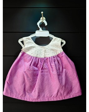 Hand made   frock with Hakoba fabric(3-6m)