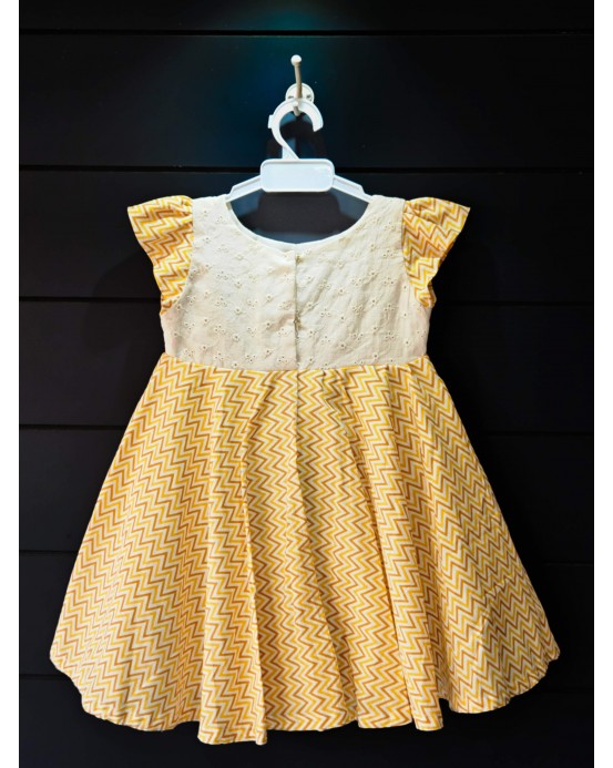 HAND MADE COTTON FROCK  ( 1 Year)