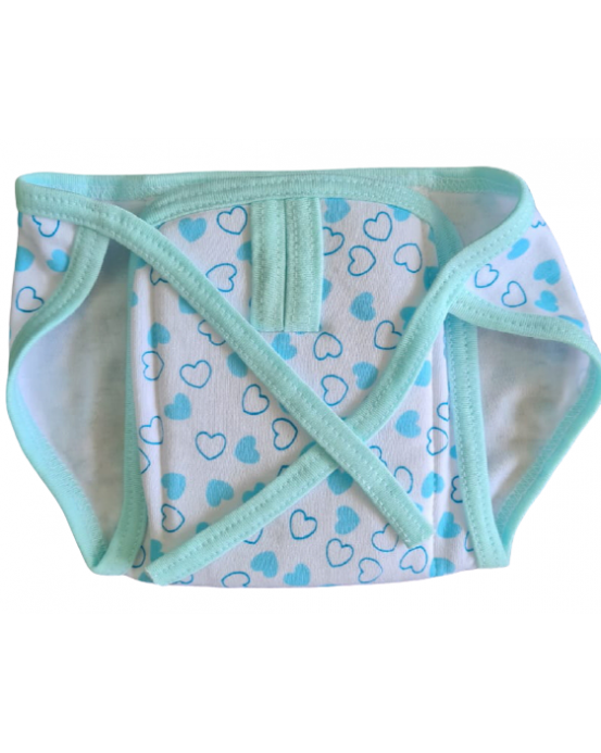 Soft care Premium Cotton Cloth Reusable Wide Padded Baby Nappy SIZE 00 ( PACK OF 4)