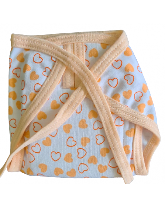 Soft care Premium Cotton Cloth Reusable Wide Padded Baby Nappy SIZE 00 ( PACK OF 4)