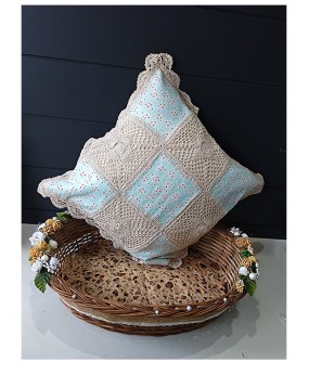 Hand  crocheted cushion covers(16x16)