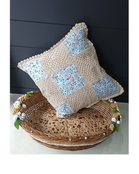 Hand chrocheted cushion cover (16x16)(pk of 5)