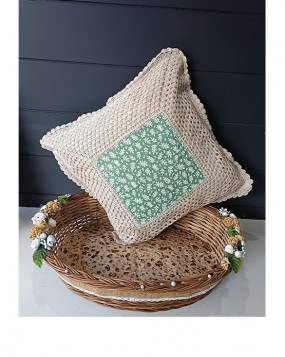Hand  crocheted cushion covers(16x16)Pk of 5