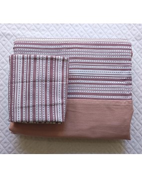 Boarder bedsheet king size with two pillow covers