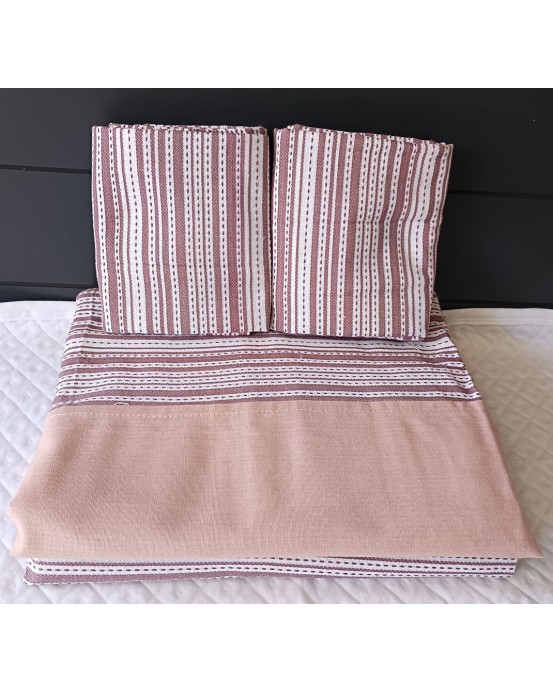 Boarder bedsheet king size with two pillow covers