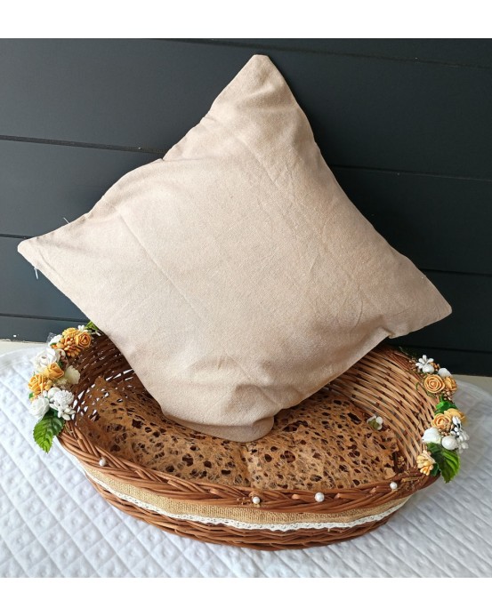 Embroideried cushion cover 16x16(PACK OF 2)