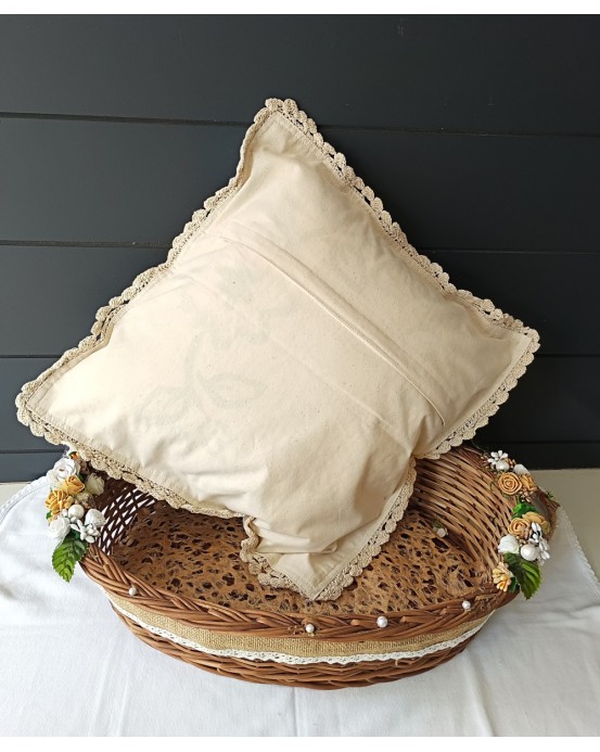 Crochet Cushion Cover - 16 X 16 inches - Set of 2