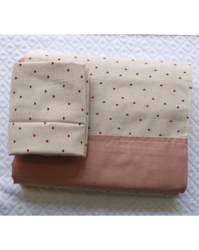 Boarder bedsheet king size with two pillow covers