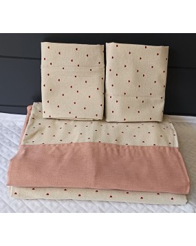 Boarder bedsheet king size with two pillow covers