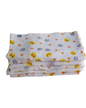 Reusable Muslin Fabric Square Nappies (pack of 5)