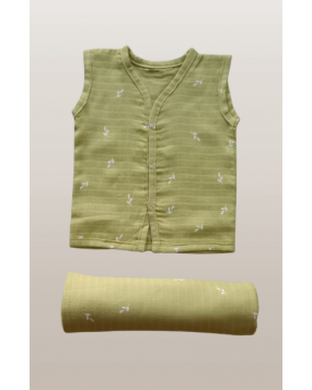 ComboPack-100% Organic cotton Jabla & swaddle cloth 100x100cm