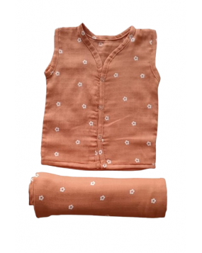 ComboPack-100% Organic cotton Jabla & swaddle cloth 100x100cm