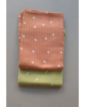 100% Organic cotton swaddle cloth (100 cm x 100 cm)(PACK OF 2)