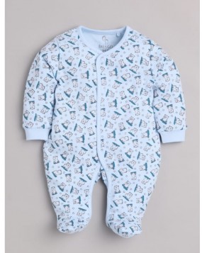 Baby Go Full Sleeves Footed suit -COTTON