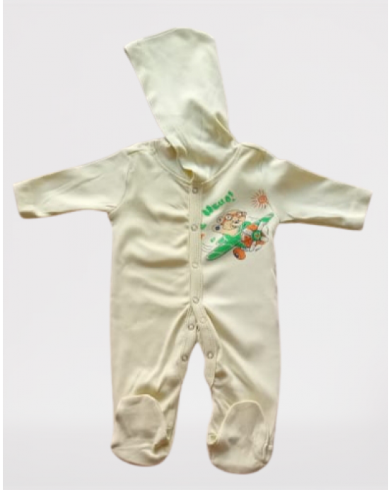Full Sleeves Footed  Suit -0-6 months/Cotton