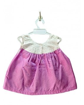 Hand made   frock with Hakoba fabric(3-6m)