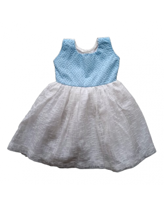 Handmade Baby Frock (Hakoba &French lace Fabric) 