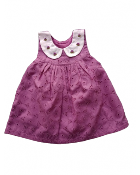 Hand made frock with Hakoba fabric(6month-1year)
