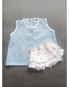 Baby frock-Hacoba fabric (0-3)