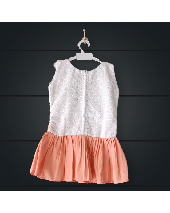  Handmade  frock with Hacoba cotton   (2 Year)
