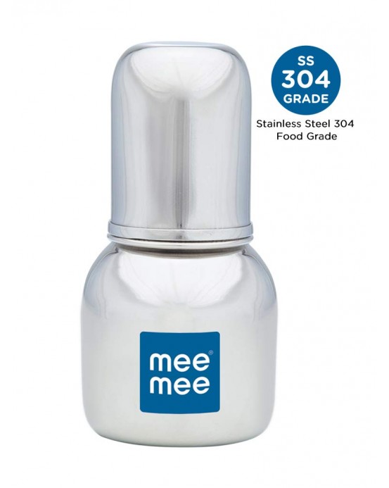 Mee Mee Premium Steel Feeding Bottle (120 ml)